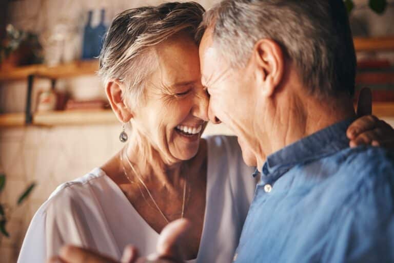 A couple embracing and enjoying assisted living Concord CA